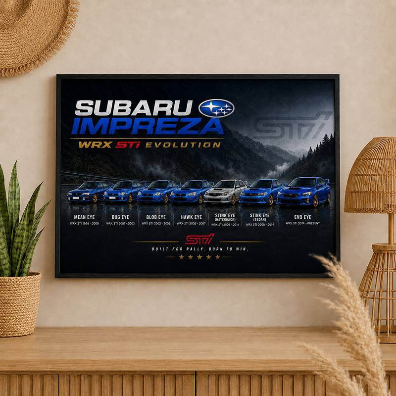 Impreza Evolution Wall Art