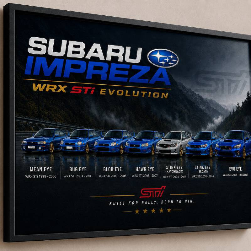 Impreza Evolution Wall Art