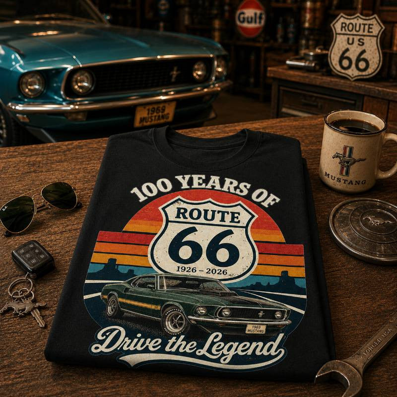 1969 Mustang Muscle Car Graphic Apparel