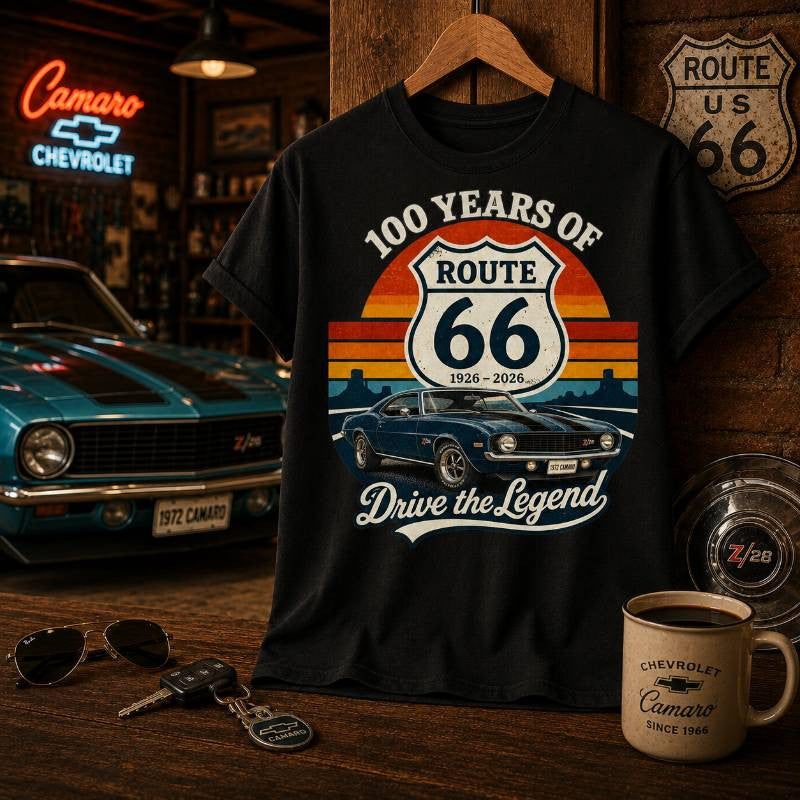 1972 Camaro Muscle Car Graphic Apparel
