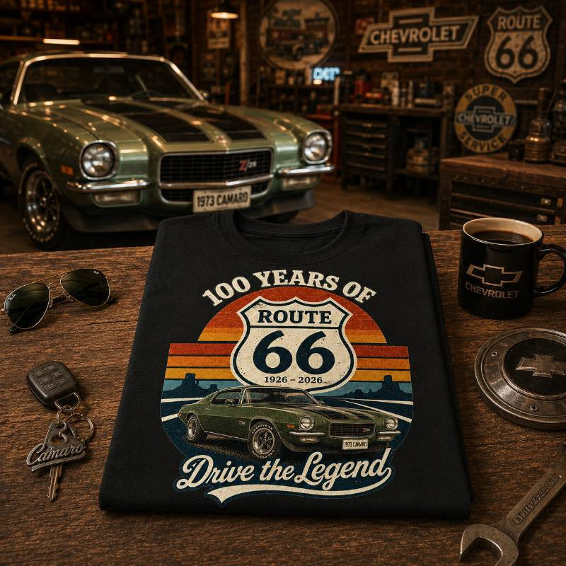 1973 Camaro Muscle Car Graphic Apparel