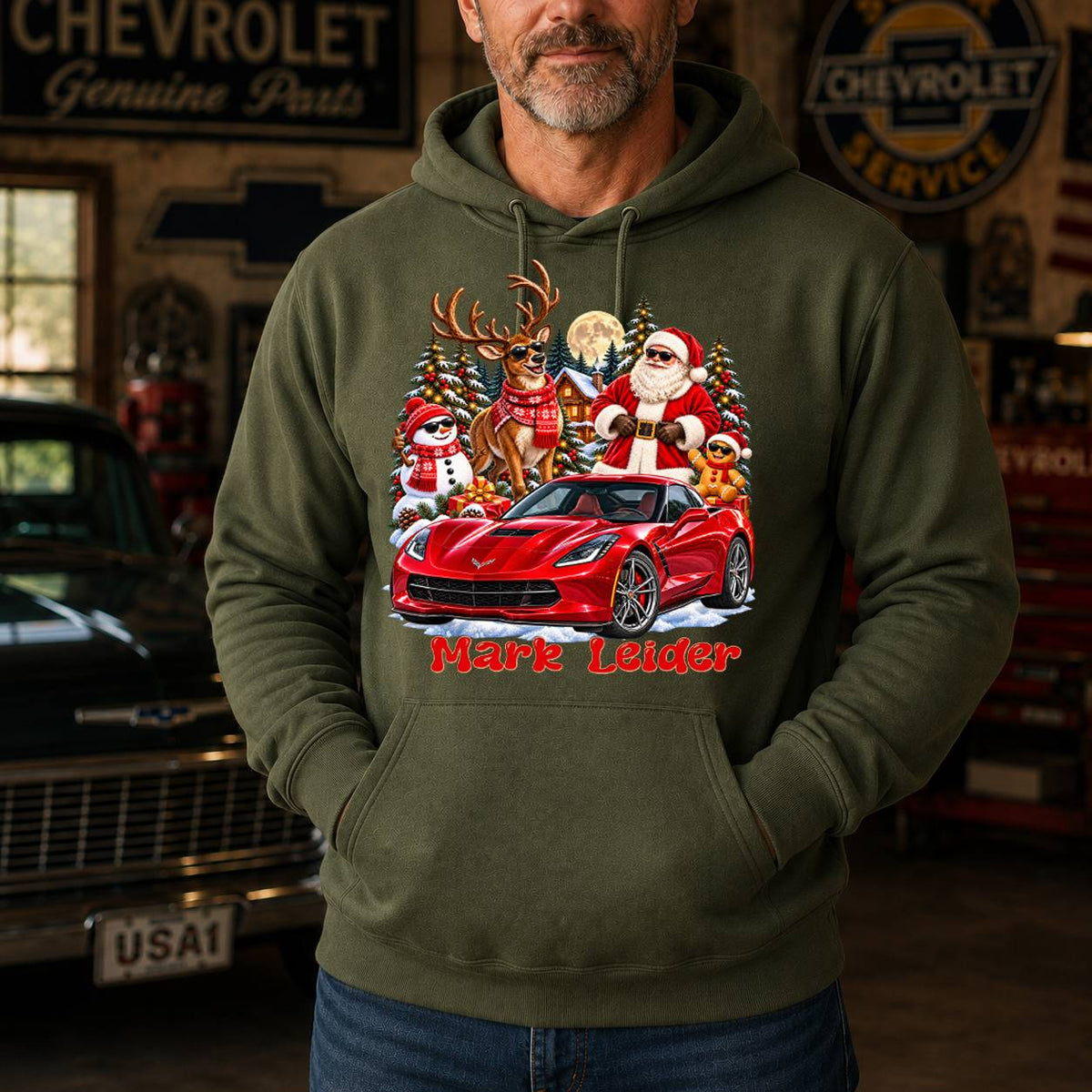 Personalized Car Christmas T-Shirt, Hoodie & Sweatshirt
