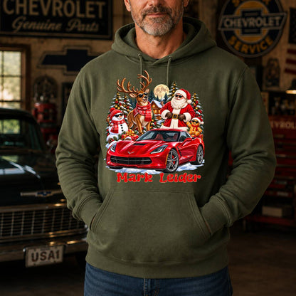 Personalized Car Christmas T-Shirt, Hoodie & Sweatshirt