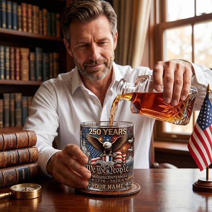 Personalized Mustang Muscle Car Whiskey Glass