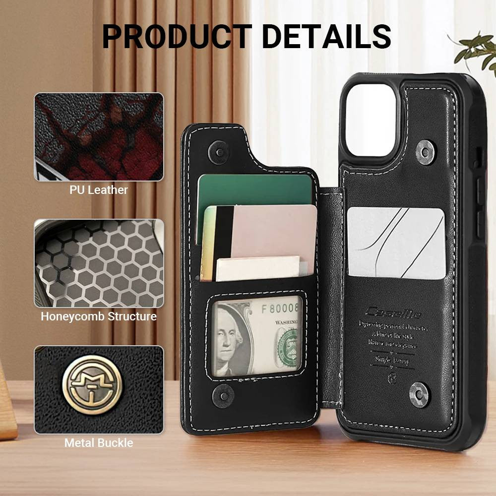 Personalized Corvette Leather Wallet Phone Case