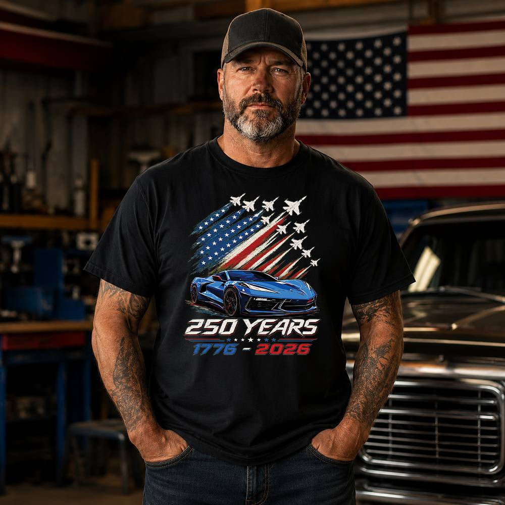 Corvette Sports Car Graphic Apparel