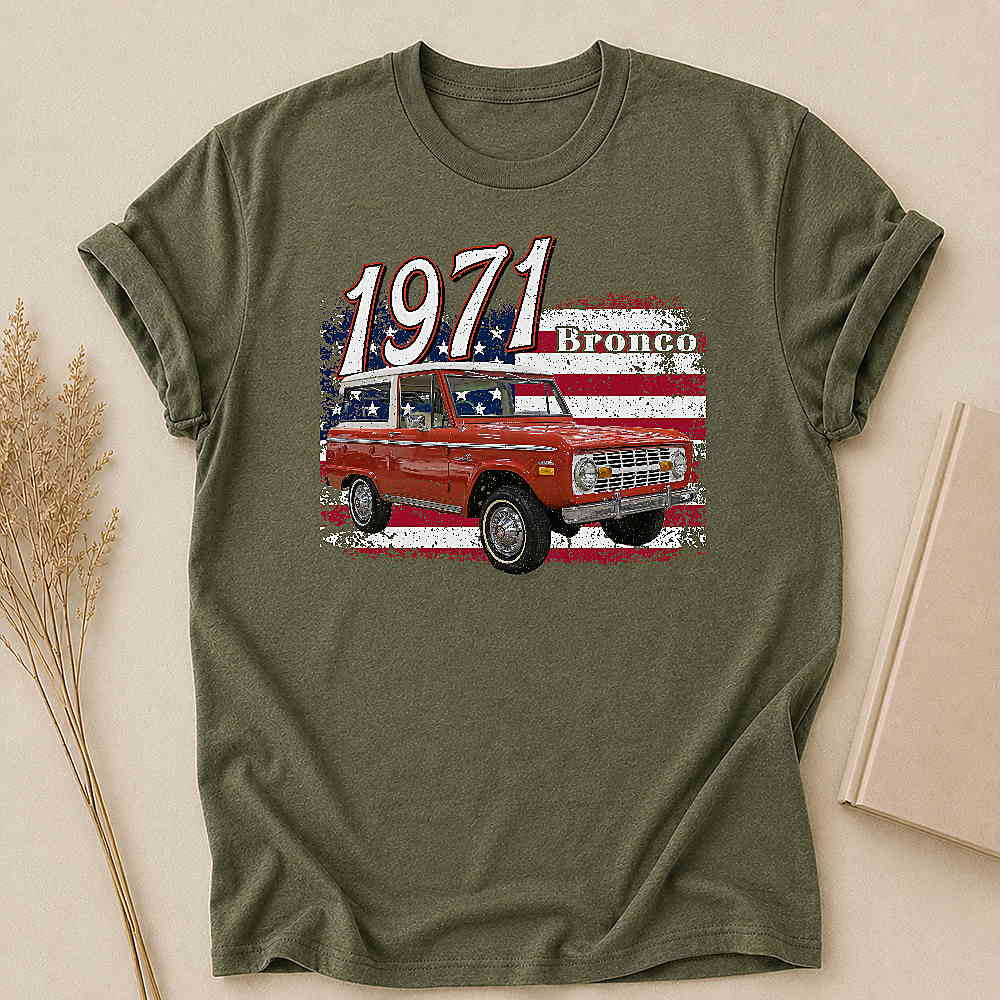 1971 Bronco SUV Personalized Apparel