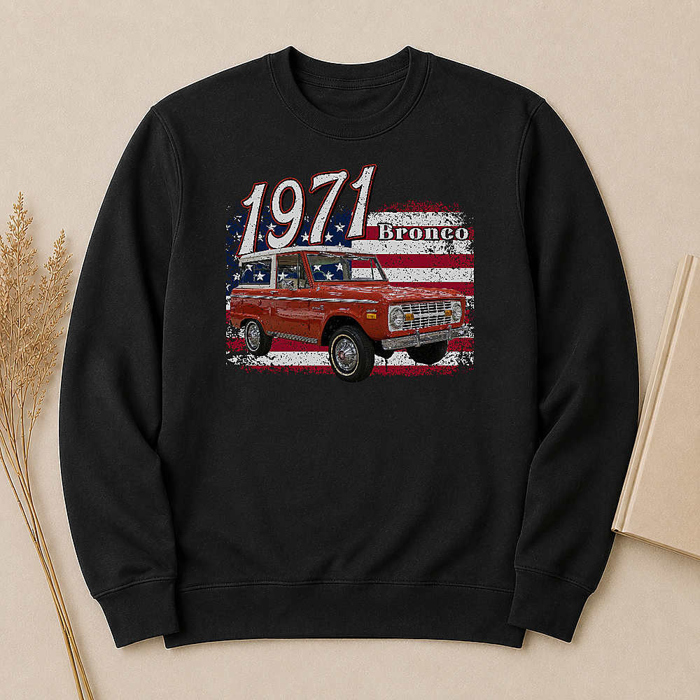 1971 Bronco SUV Personalized Apparel