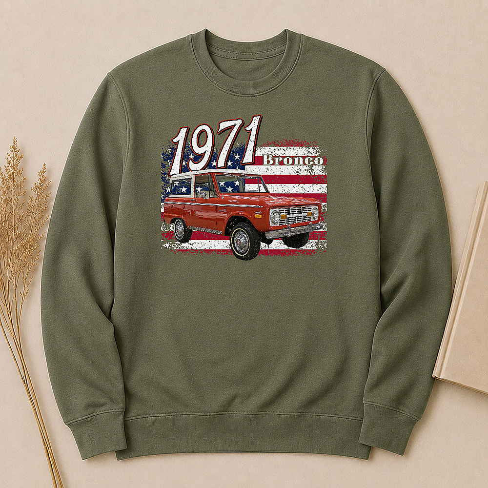 1971 Bronco SUV Personalized Apparel