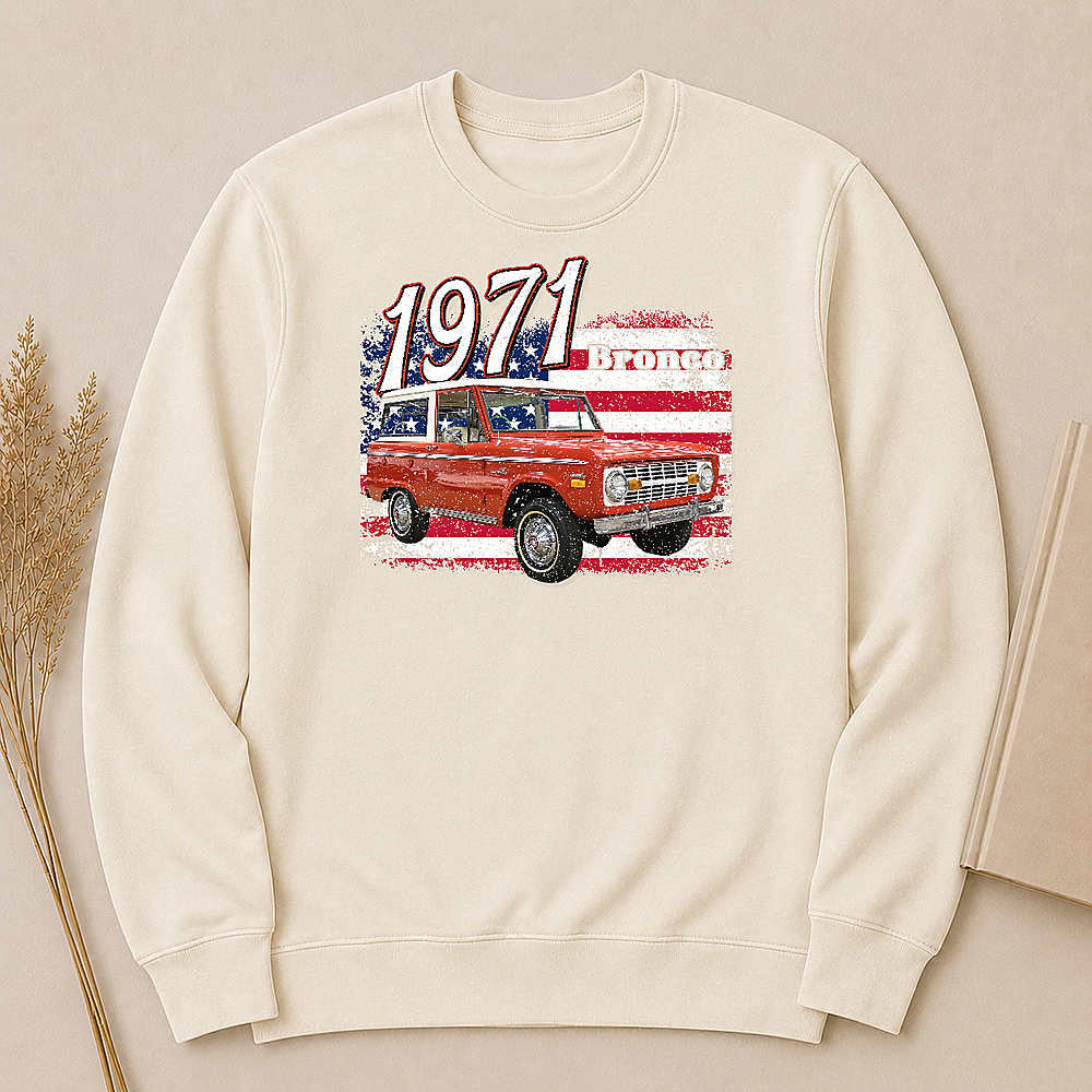1971 Bronco SUV Personalized Apparel