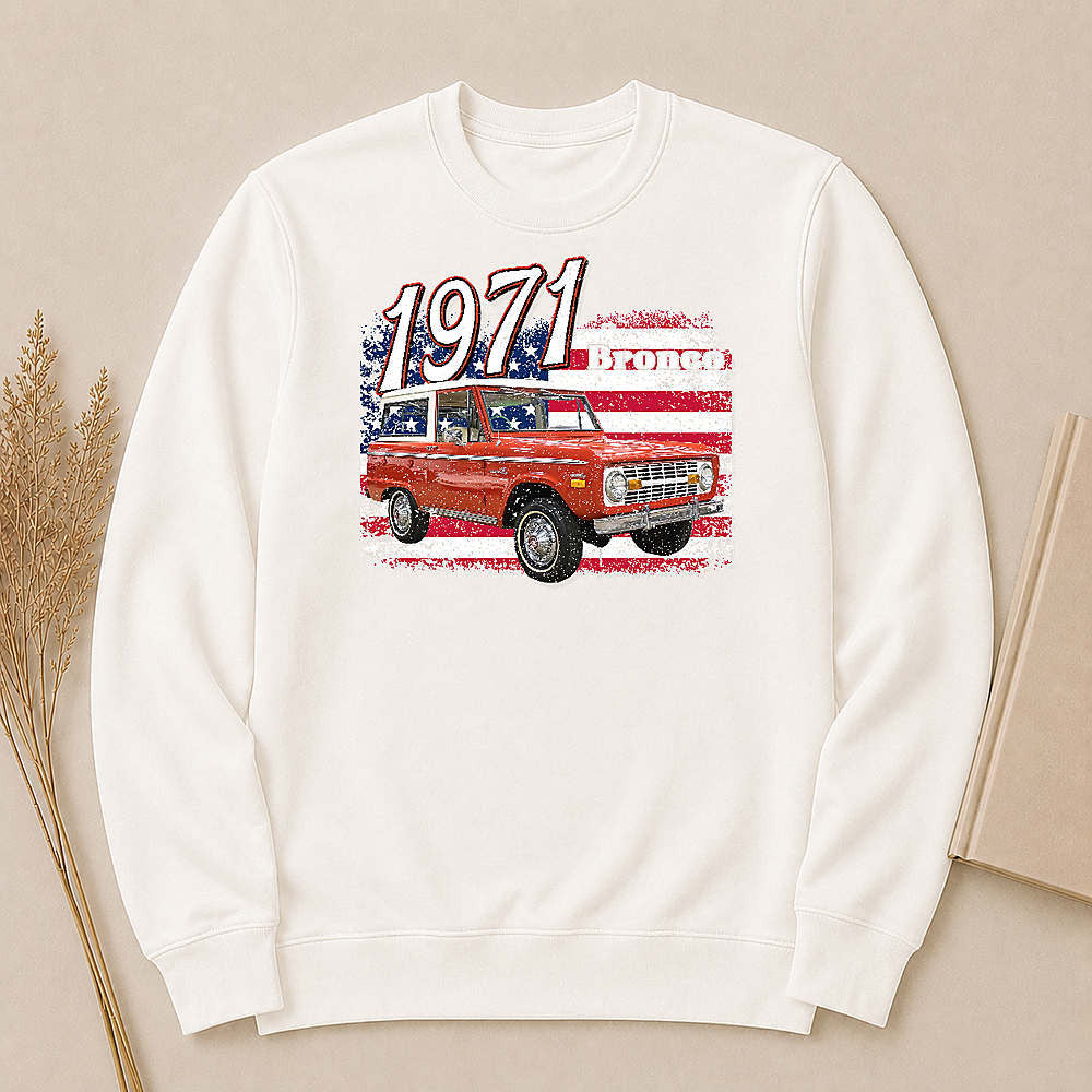 1971 Bronco SUV Personalized Apparel