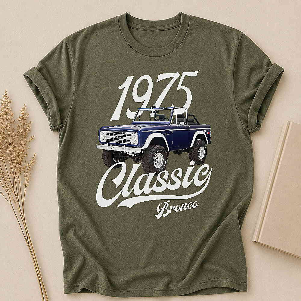 1975 Bronco SUV Personalized Apparel
