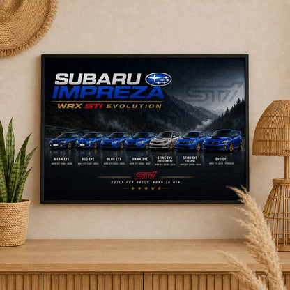 Impreza Evolution Wall Art