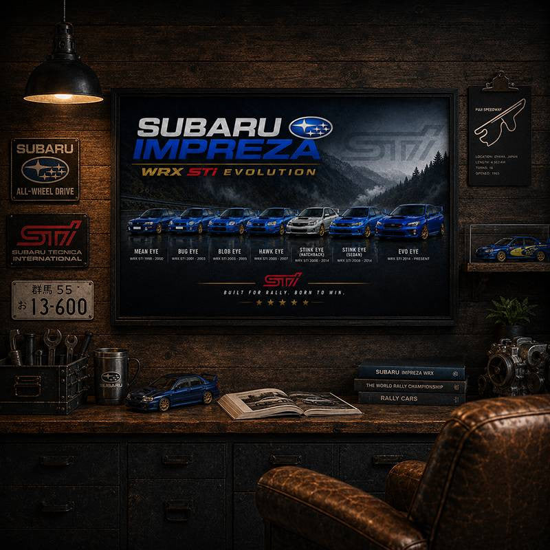 Impreza Evolution Wall Art
