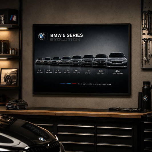 5 Series Evolution Wall Art