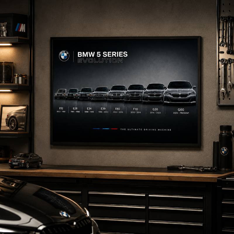 5 Series Evolution Wall Art