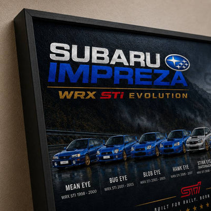 Impreza Evolution Wall Art