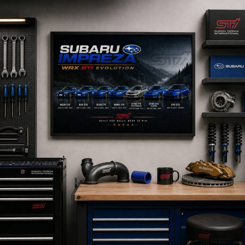 Impreza Evolution Wall Art
