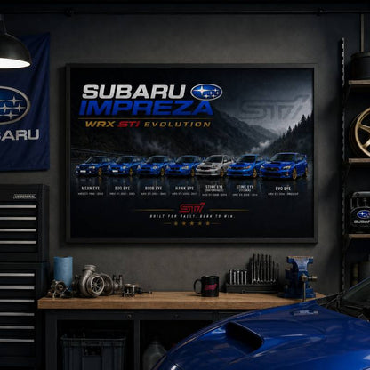 Impreza Evolution Wall Art