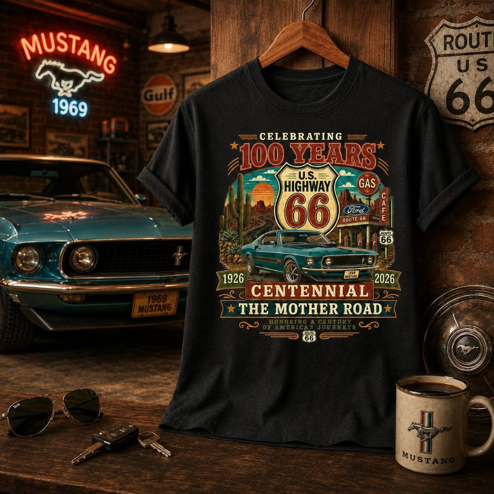 1969 Mustang Muscle Car Graphic Apparel