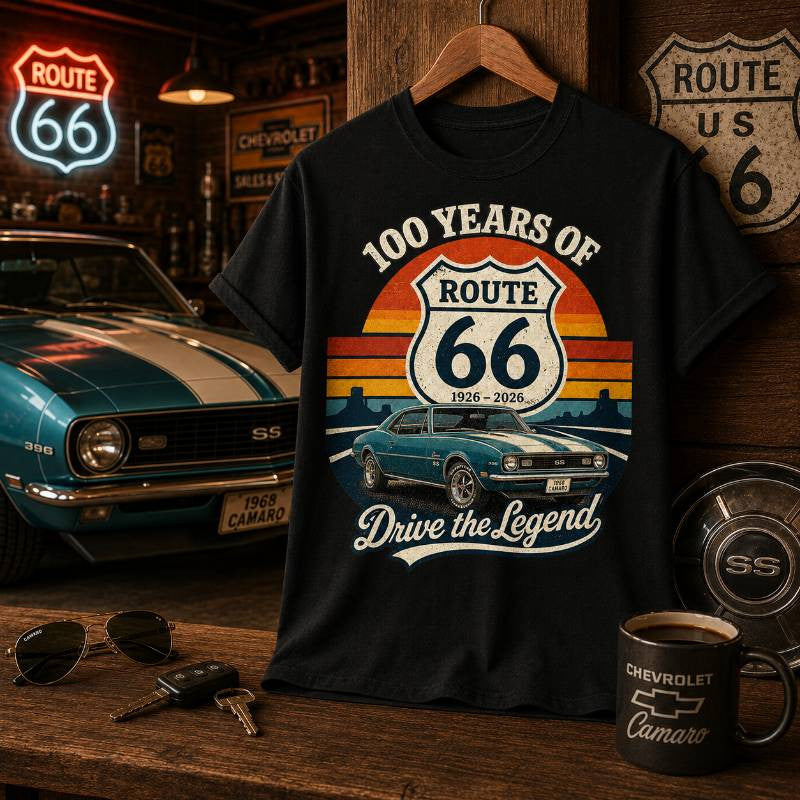 1968 Camaro Muscle Car Graphic Apparel