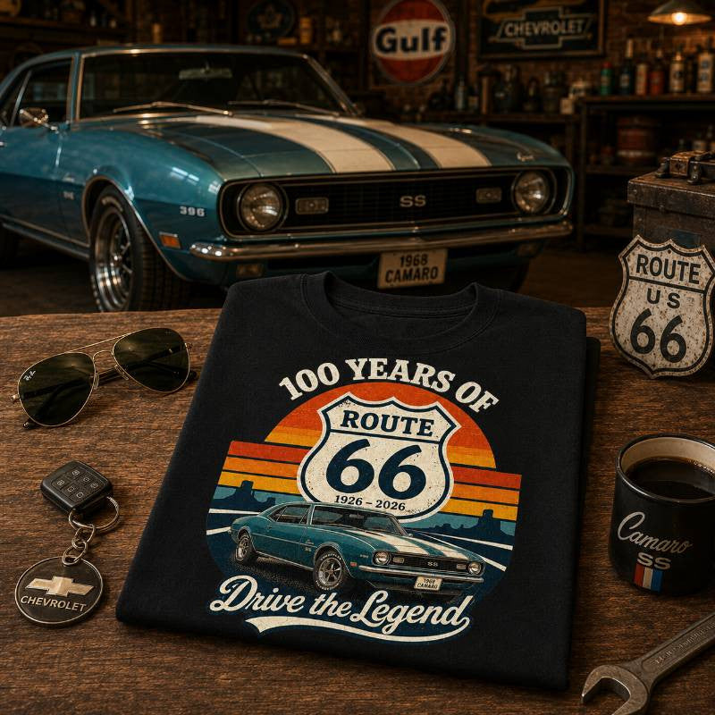 1968 Camaro Muscle Car Graphic Apparel