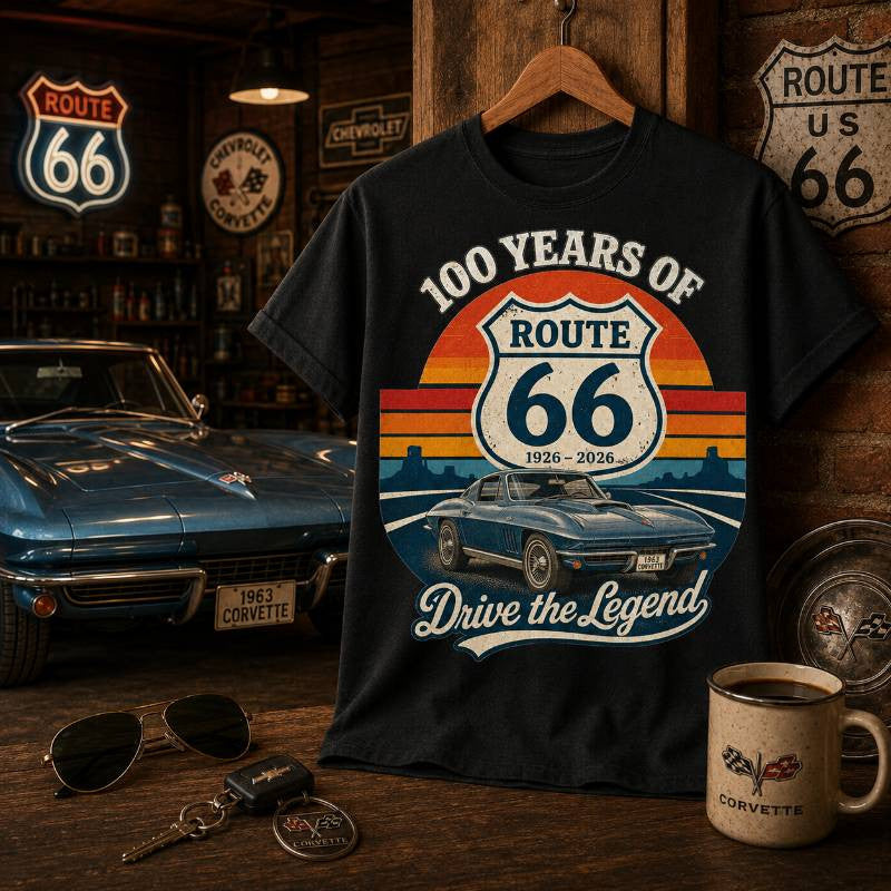 1963 Corvette Sports Car Graphic Apparel