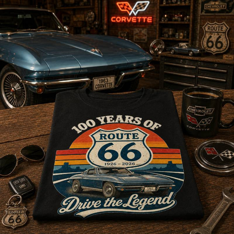 1963 Corvette Sports Car Graphic Apparel