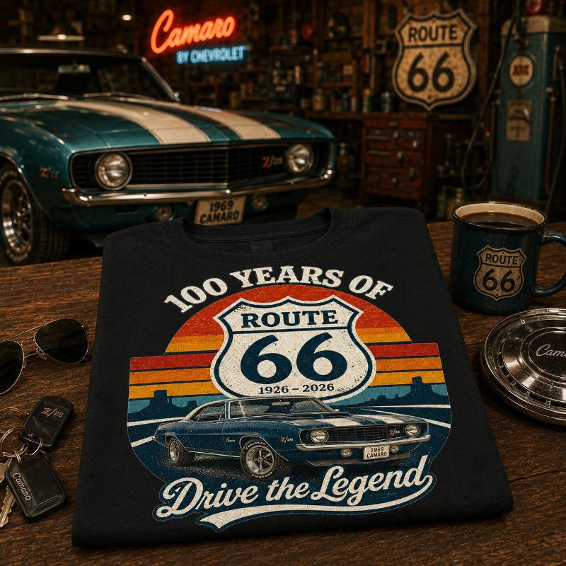 1969 Camaro Muscle Car Graphic Apparel