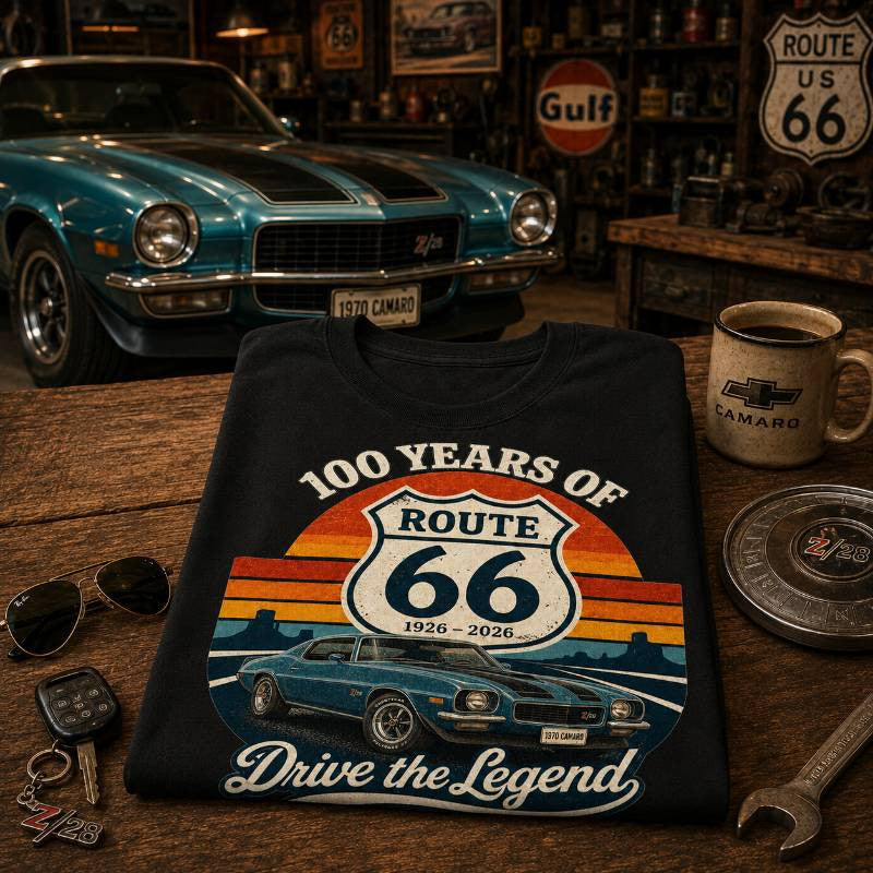 1970 Camaro Muscle Car Graphic Apparel