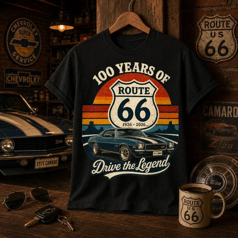 1971 Camaro Muscle Car Graphic Apparel
