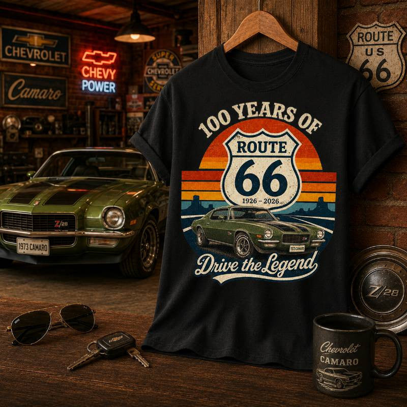 1973 Camaro Muscle Car Graphic Apparel