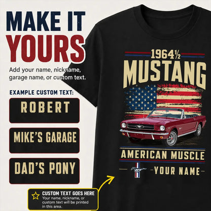1964 Mustang Muscle Car Personalized Apparel