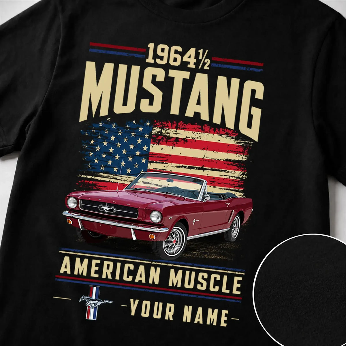 1964 Mustang Muscle Car Personalized Apparel