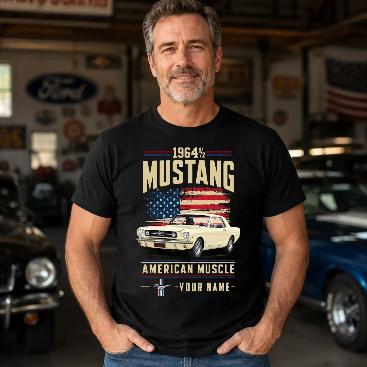1964 Mustang Muscle Car Personalized Apparel