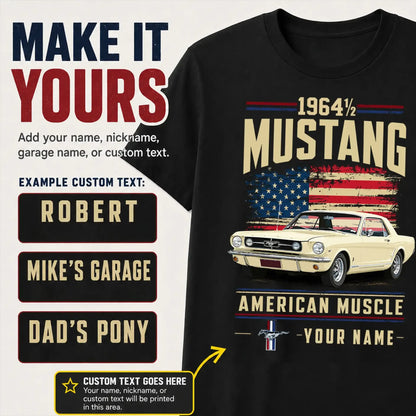 1964 Mustang Muscle Car Personalized Apparel