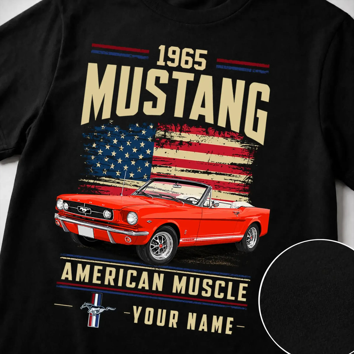 1965 Mustang Muscle Car Personalized Apparel