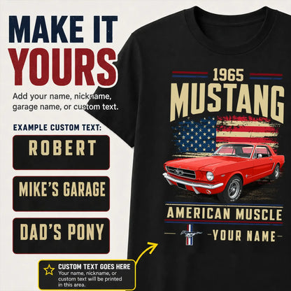 1965 Mustang Muscle Car Personalized Apparel