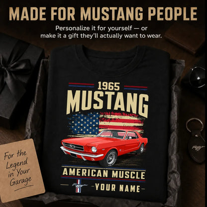 1965 Mustang Muscle Car Personalized Apparel