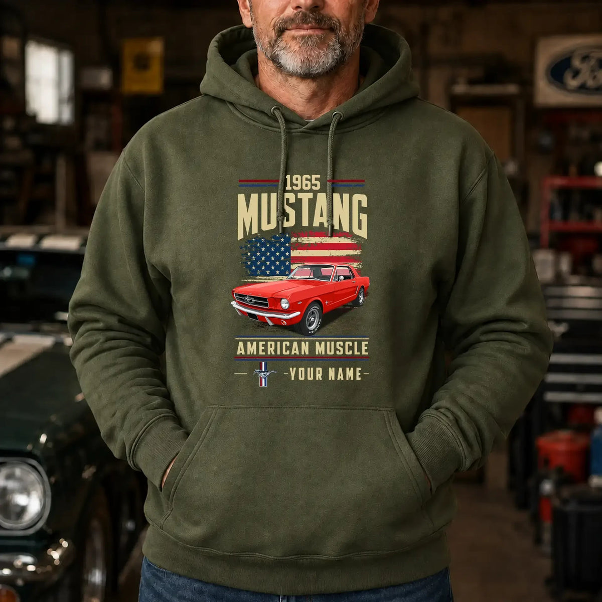 1965 Mustang Muscle Car Personalized Apparel