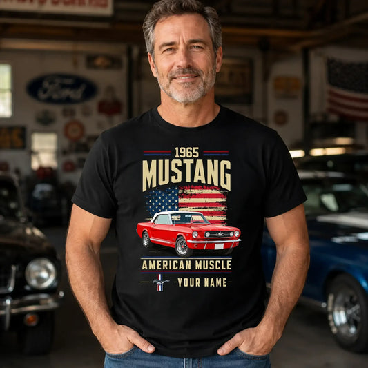 1965 Mustang Muscle Car Personalized Apparel
