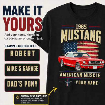 1965 Mustang Muscle Car Personalized Apparel