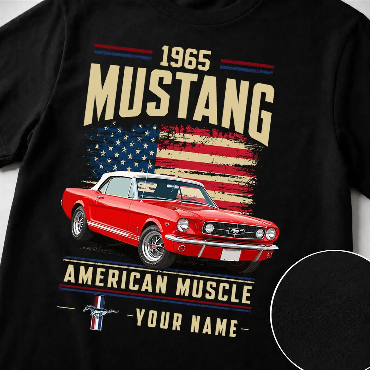 1965 Mustang Muscle Car Personalized Apparel