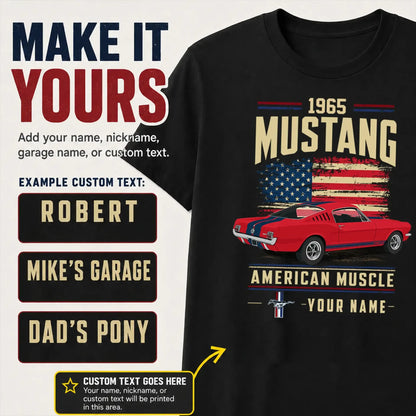 1965 Mustang Muscle Car Personalized Apparel