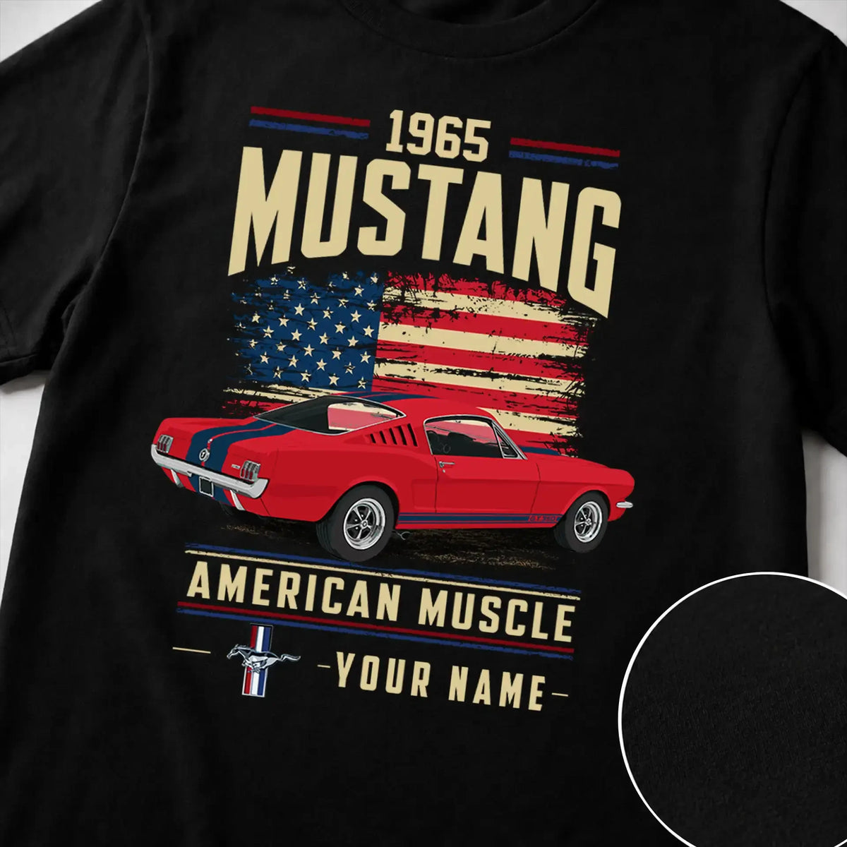 1965 Mustang Muscle Car Personalized Apparel