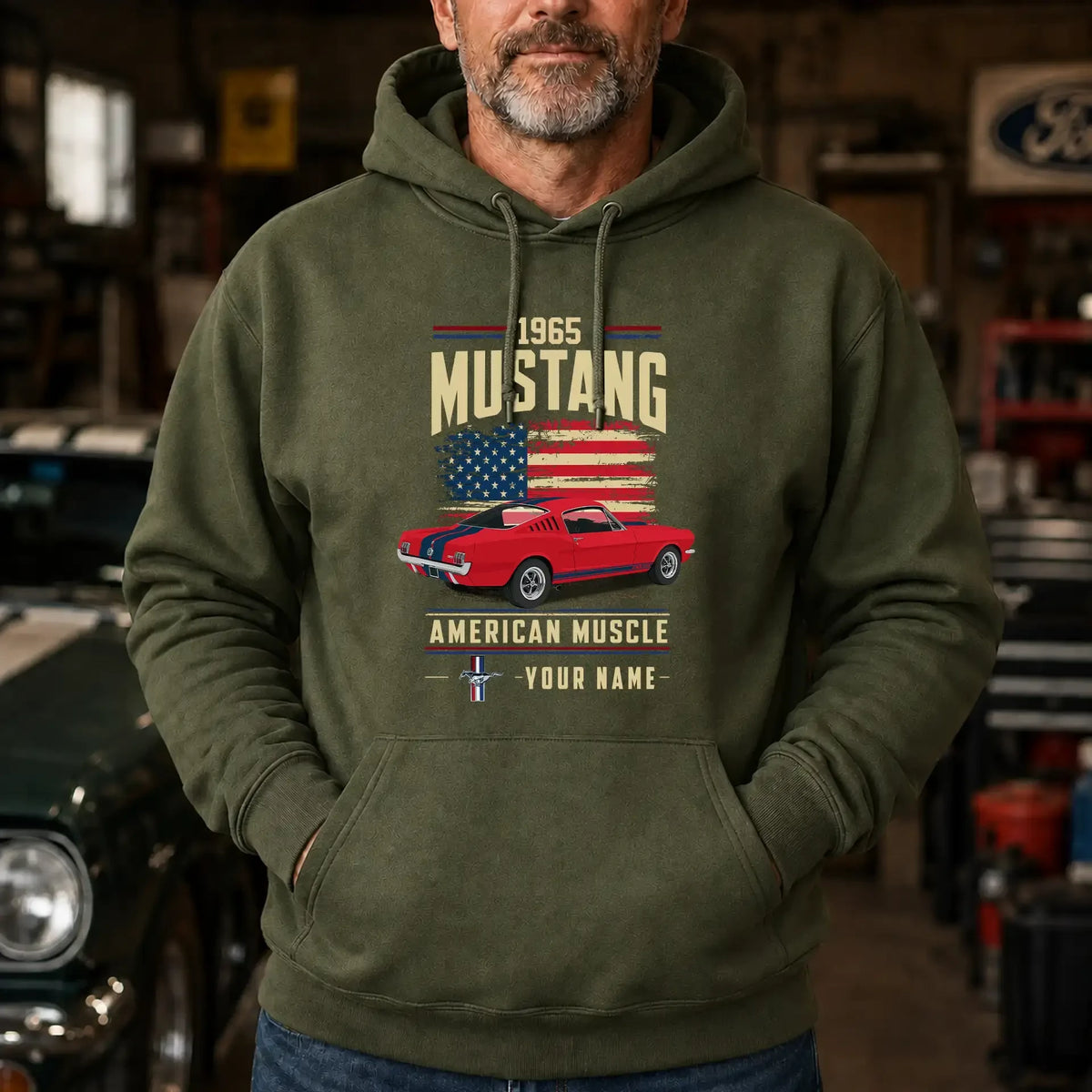1965 Mustang Muscle Car Personalized Apparel