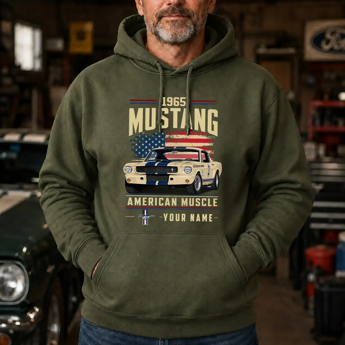 1965 Mustang Muscle Car Personalized Apparel