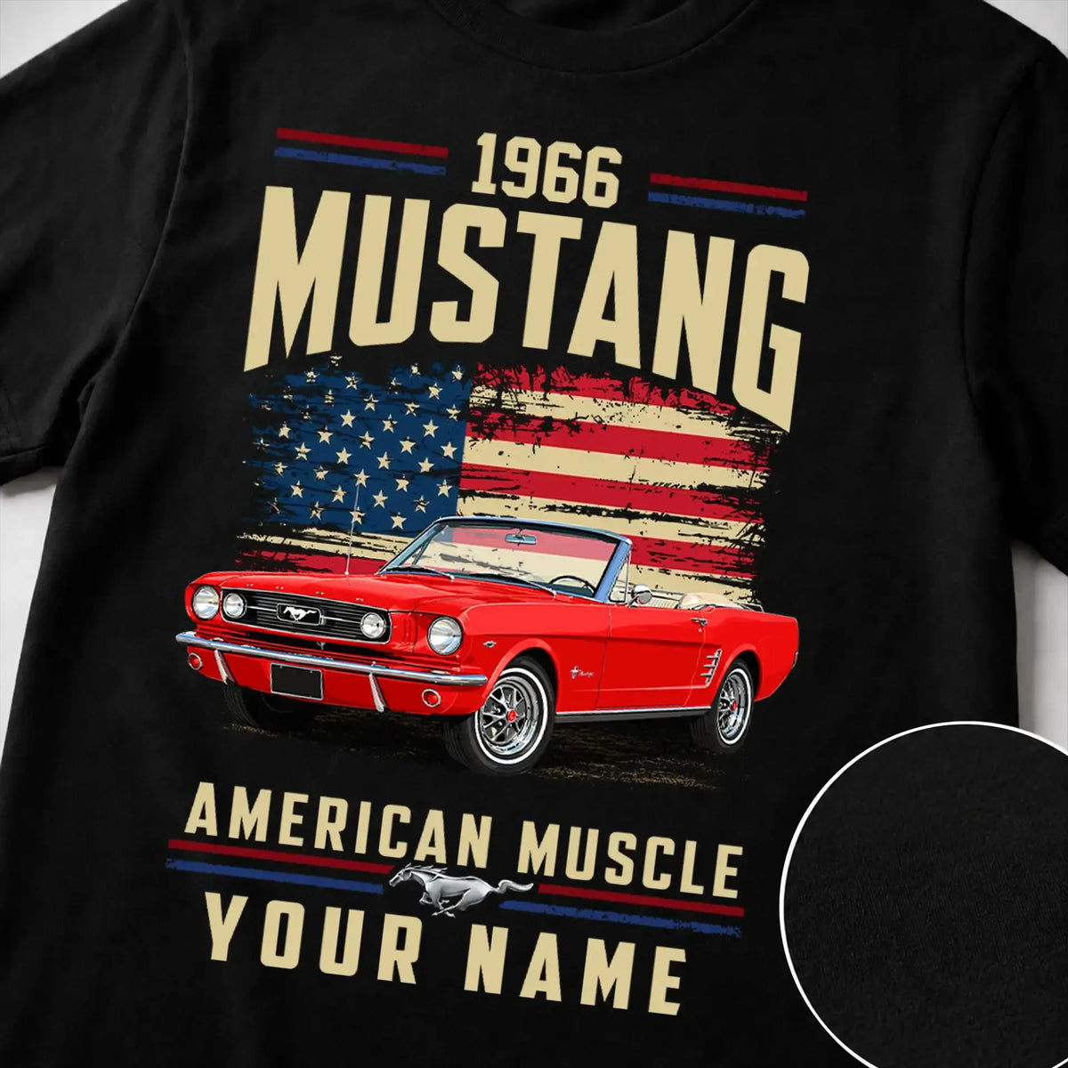 1966 Mustang Muscle Car Personalized Apparel