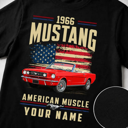 1966 Mustang Muscle Car Personalized Apparel