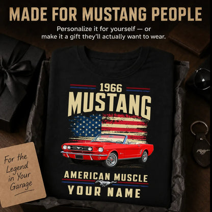 1966 Mustang Muscle Car Personalized Apparel